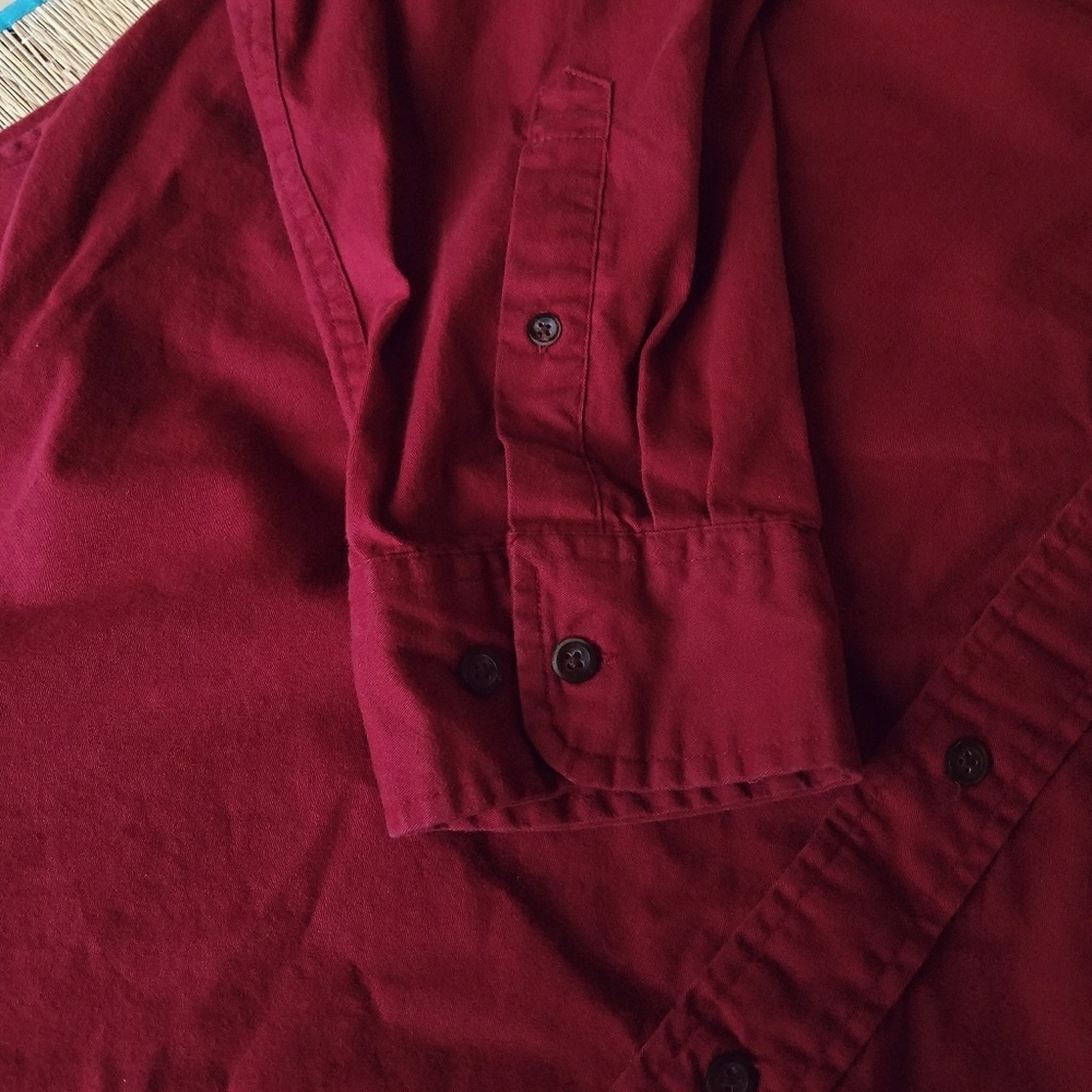 St John's Bay Fine Line Twill button up - Picture 3 of 5